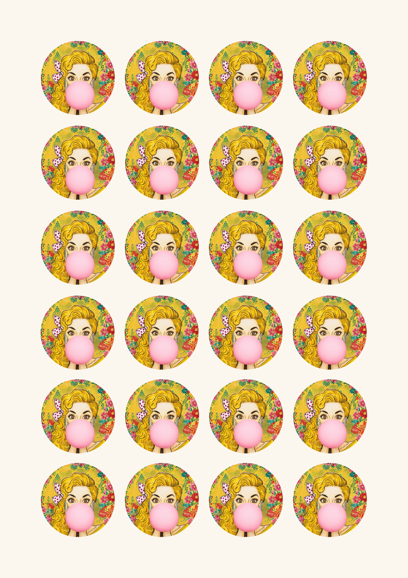 POP Art Cupcake Toppers