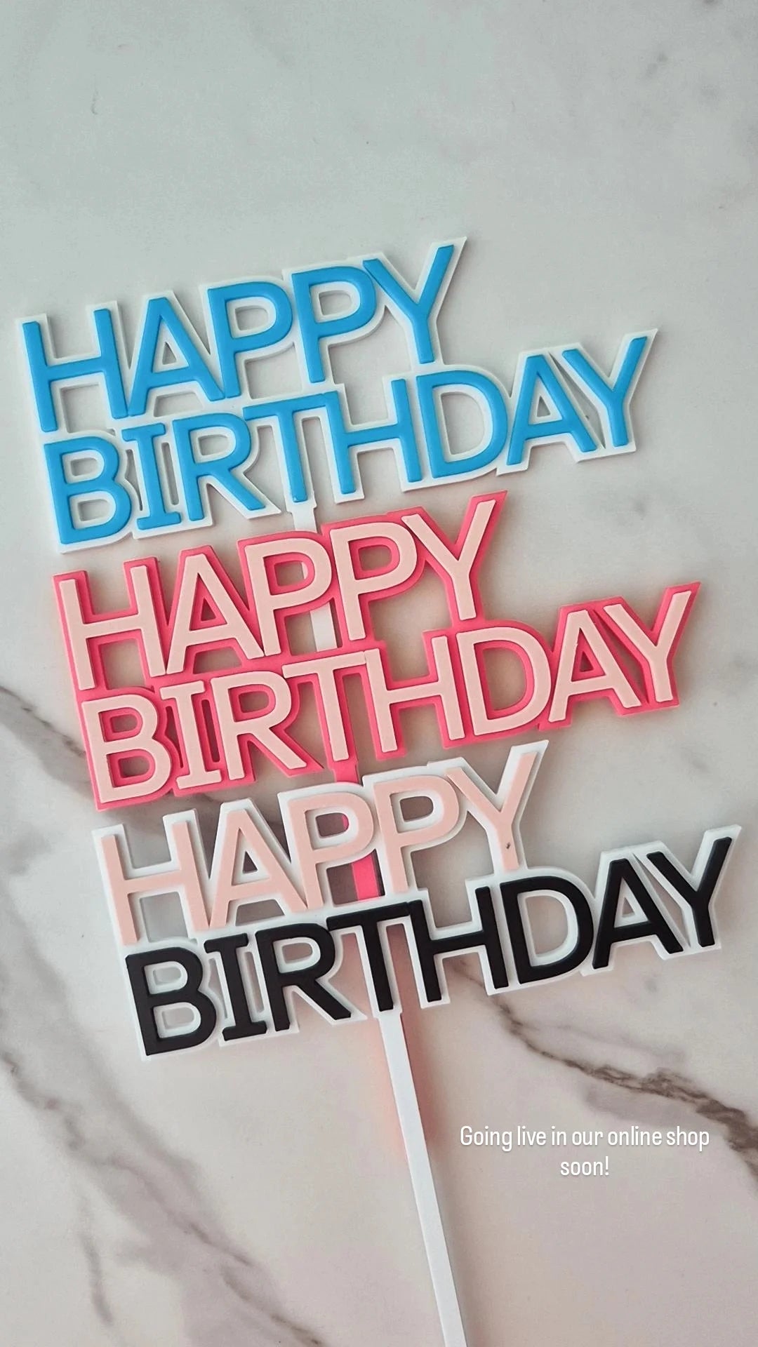 Happy Birthday Cake Topper