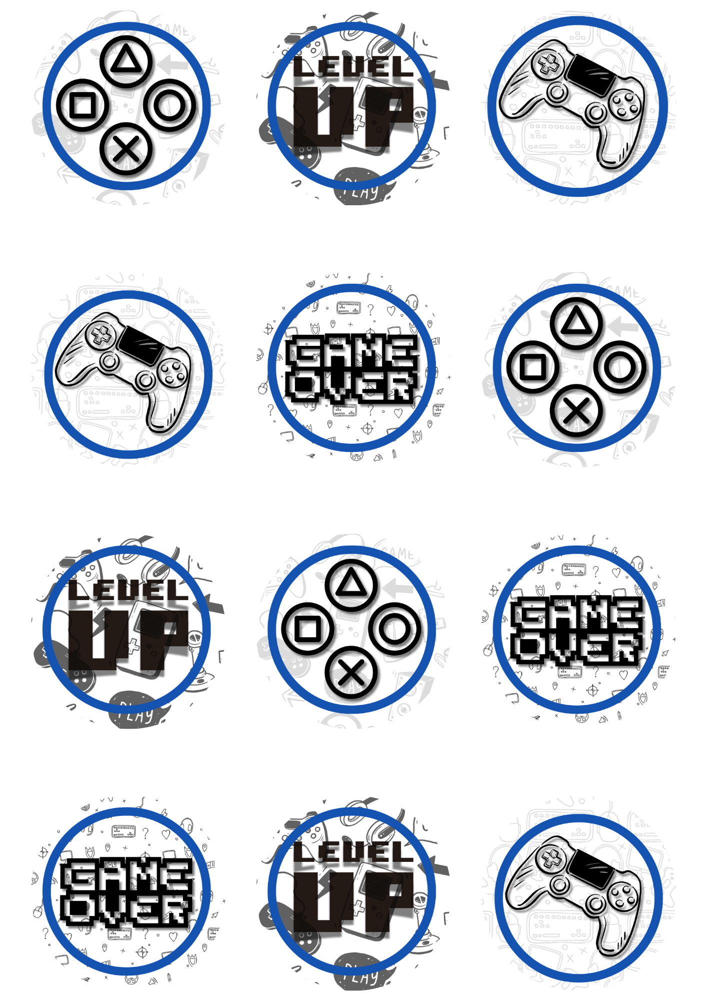 Gaming Cupcake Toppers