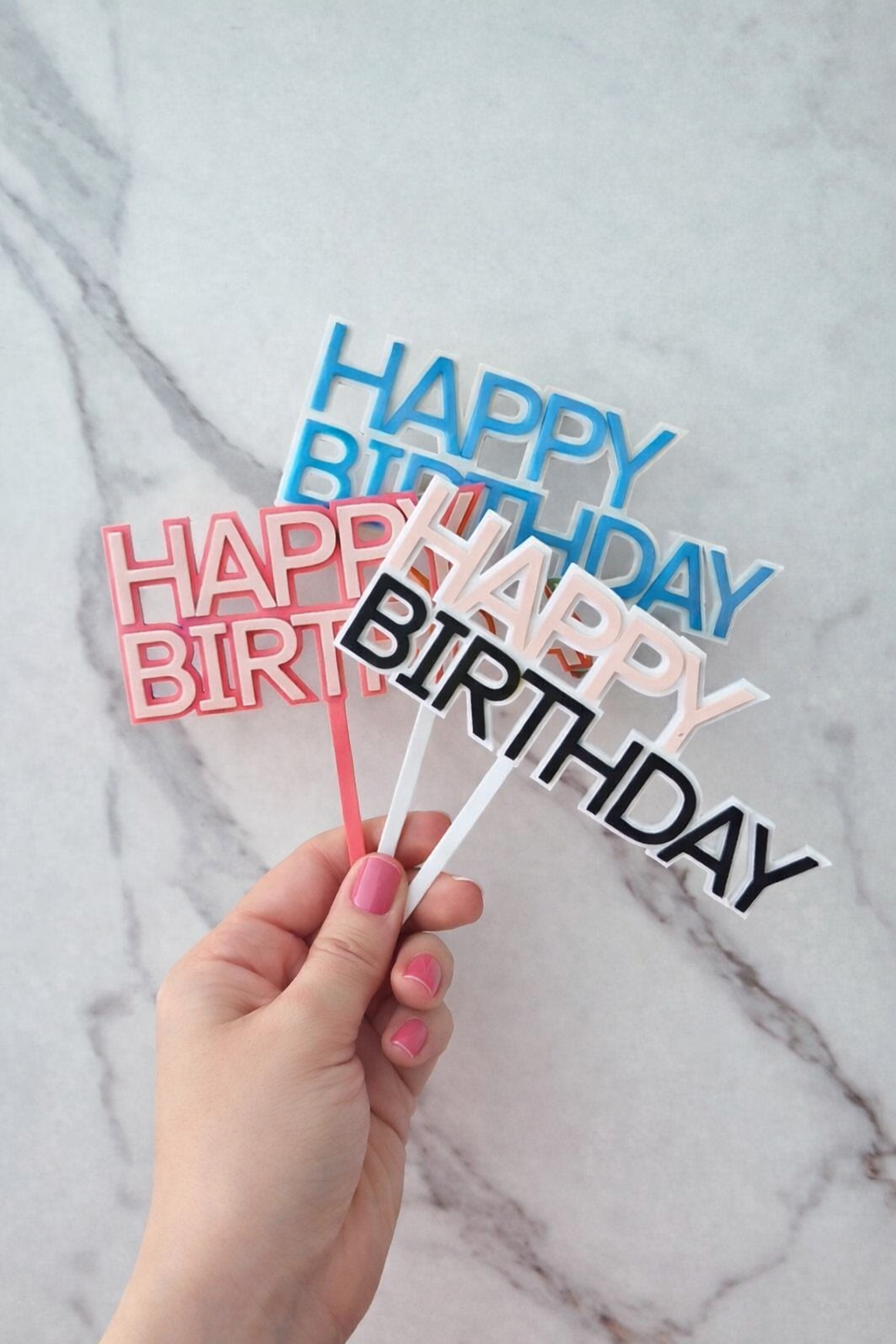 Happy Birthday Cake Topper